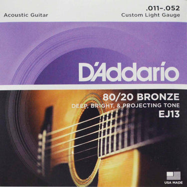 ENCORDADURA DADDARIO GUITARRA ACÚSTICA EJ-13